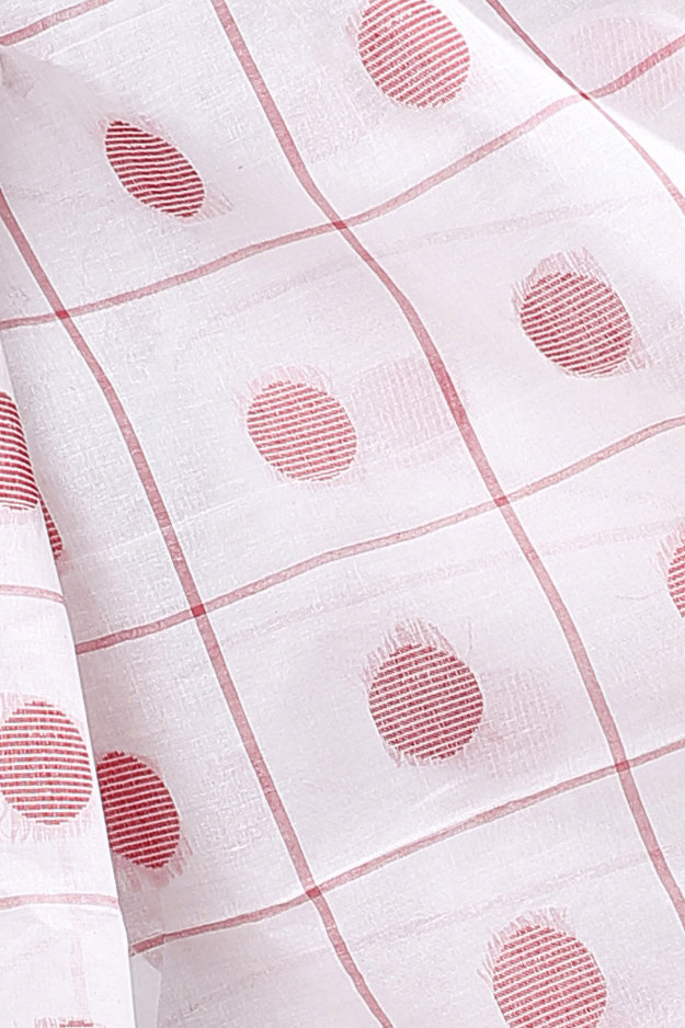 White Pure Cotton Rebeka Tant Saree (1008)